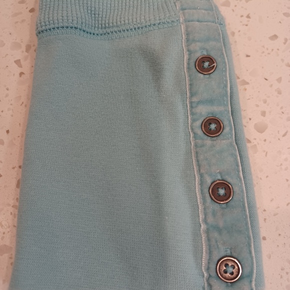 LIKE NEW SUNDANCE PM DUST AQUA COTTON THERMAL CREW NECK TOP! - Picture 2 of 4